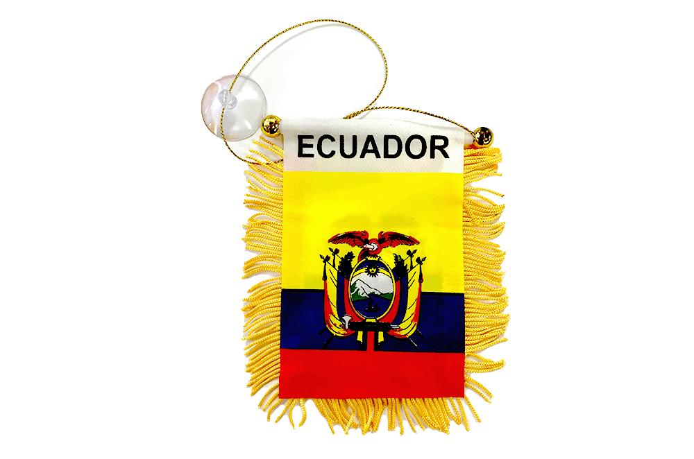 Ecuador Mini Banner Flag
