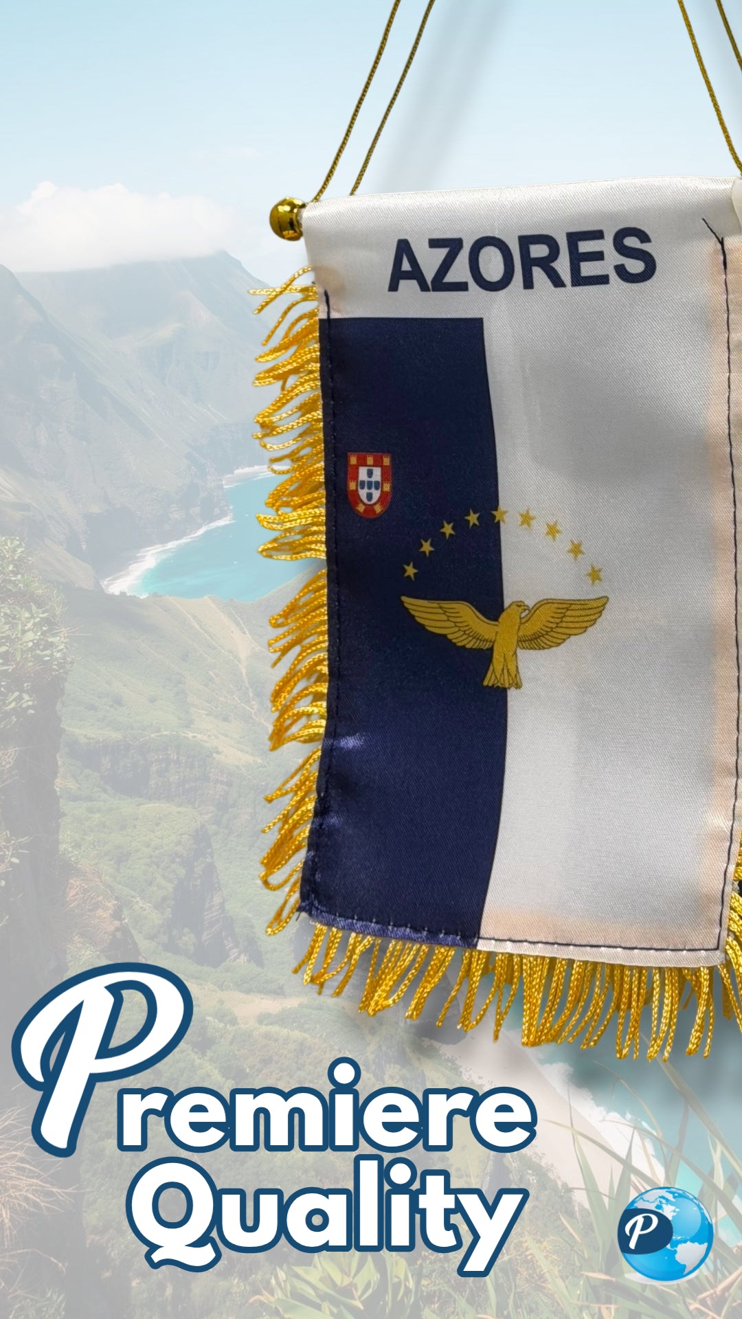 Azores Mini Banner Flag